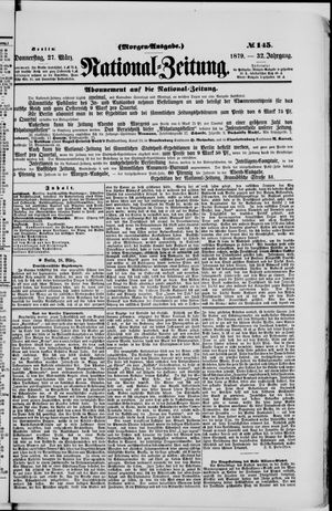 Nationalzeitung vom 27.03.1879