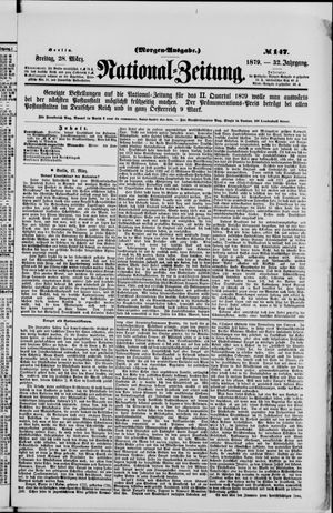 Nationalzeitung vom 28.03.1879
