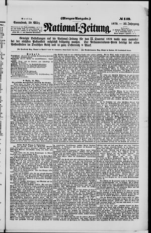 Nationalzeitung vom 29.03.1879