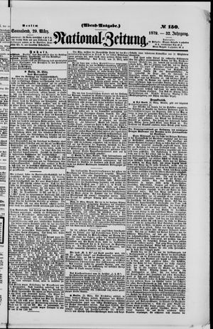 Nationalzeitung vom 29.03.1879