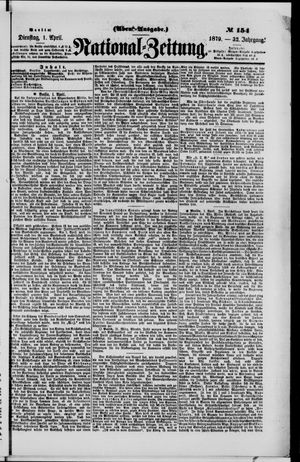 Nationalzeitung vom 01.04.1879