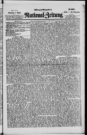 Nationalzeitung vom 06.04.1879