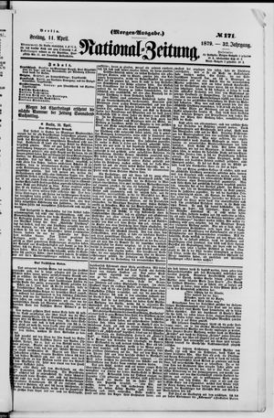 Nationalzeitung vom 11.04.1879