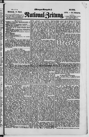 Nationalzeitung vom 16.04.1879