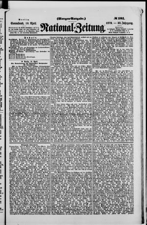 Nationalzeitung vom 19.04.1879