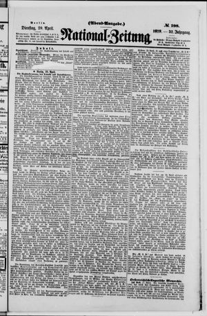 Nationalzeitung on Apr 29, 1879