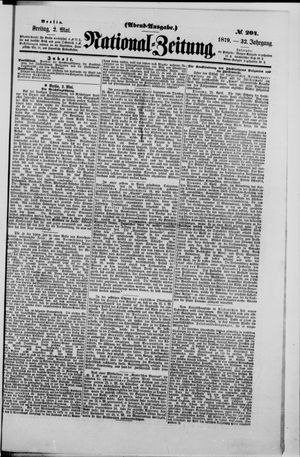 Nationalzeitung vom 02.05.1879