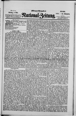 Nationalzeitung vom 09.05.1879