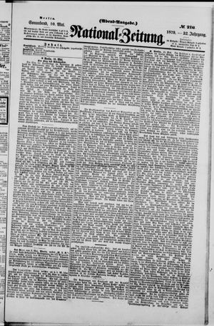 National-Zeitung vom 10.05.1879