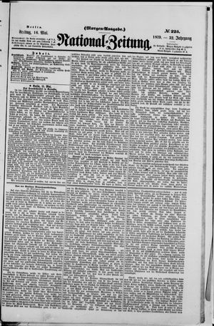 Nationalzeitung vom 16.05.1879