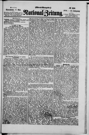 Nationalzeitung vom 17.05.1879