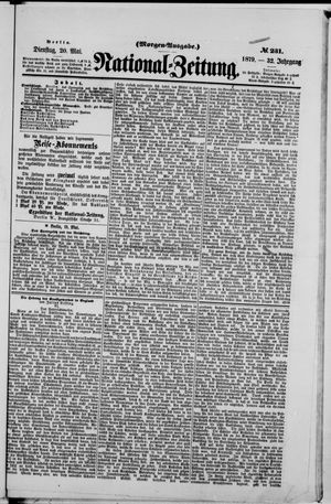 Nationalzeitung vom 20.05.1879