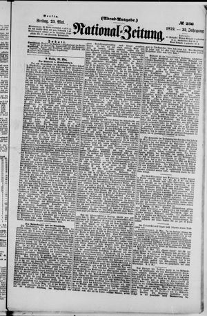 Nationalzeitung vom 23.05.1879