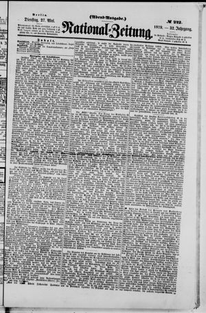 Nationalzeitung on May 27, 1879
