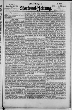 Nationalzeitung vom 29.05.1879