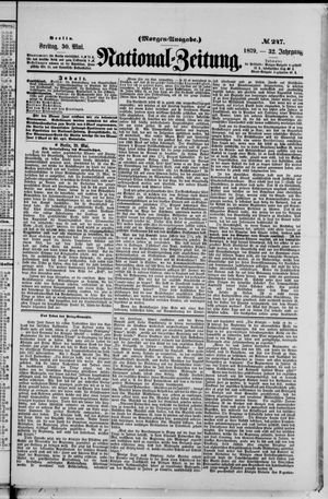Nationalzeitung vom 30.05.1879