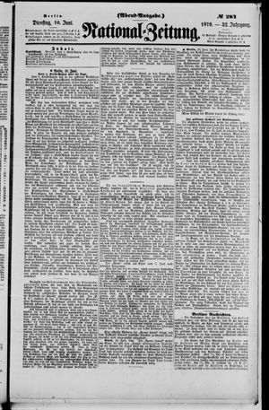 Nationalzeitung vom 10.06.1879
