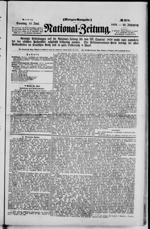 Nationalzeitung vom 15.06.1879