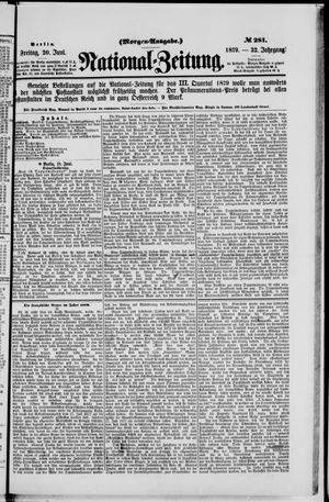 National-Zeitung vom 20.06.1879
