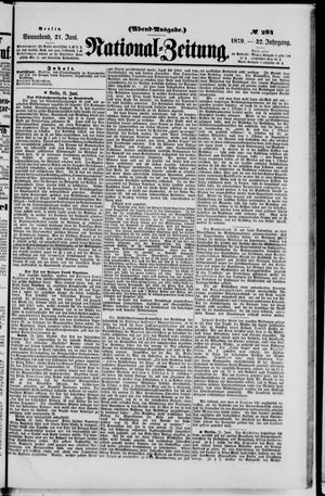 Nationalzeitung vom 21.06.1879