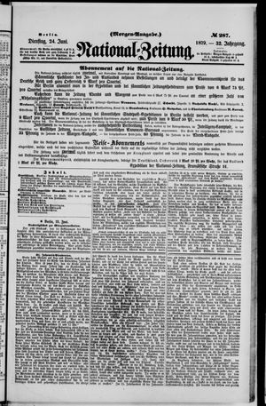 Nationalzeitung vom 24.06.1879