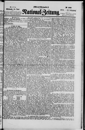 Nationalzeitung vom 25.06.1879