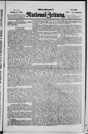 Nationalzeitung on Jun 27, 1879