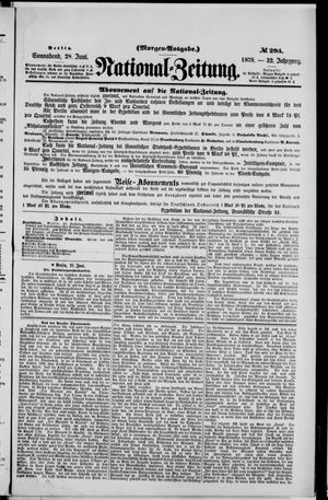 Nationalzeitung vom 28.06.1879