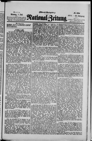 Nationalzeitung vom 07.07.1879