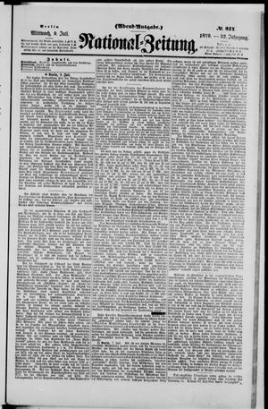 Nationalzeitung vom 09.07.1879