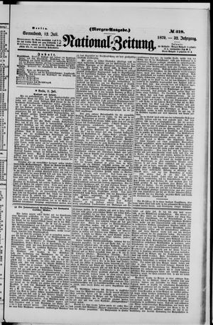 Nationalzeitung on Jul 12, 1879