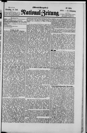 Nationalzeitung on Jul 15, 1879