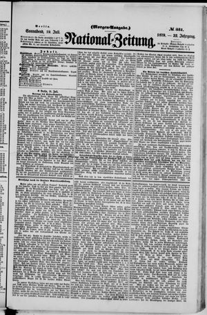 Nationalzeitung vom 19.07.1879