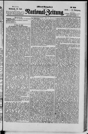 Nationalzeitung vom 23.07.1879