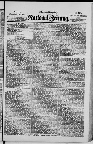 Nationalzeitung vom 26.07.1879