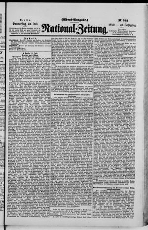 National-Zeitung vom 31.07.1879