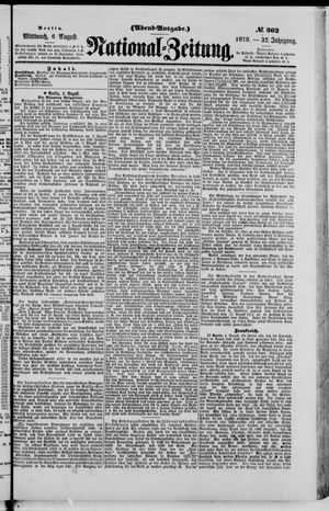 Nationalzeitung on Aug 6, 1879