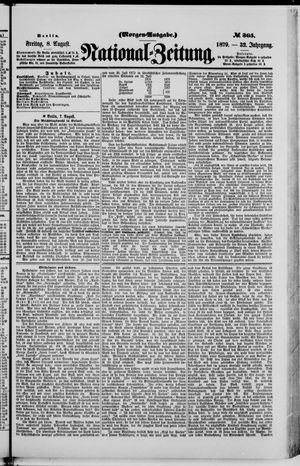 Nationalzeitung vom 08.08.1879