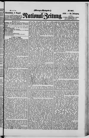 Nationalzeitung vom 09.08.1879