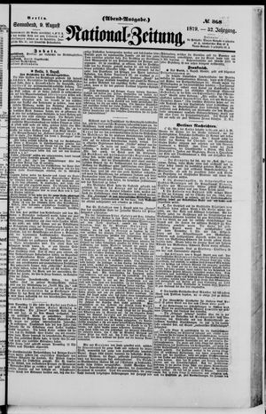 Nationalzeitung vom 09.08.1879