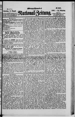 National-Zeitung vom 10.08.1879