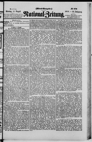 National-Zeitung vom 11.08.1879