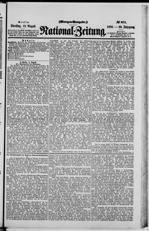 Nationalzeitung vom 12.08.1879