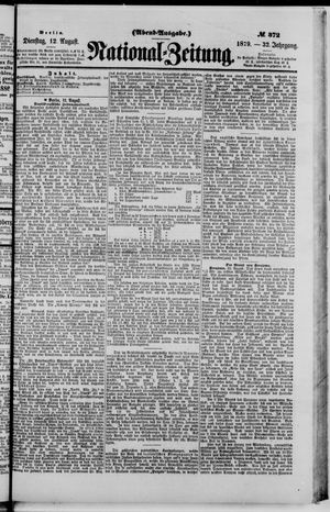 Nationalzeitung vom 12.08.1879