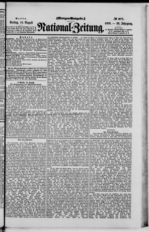 Nationalzeitung on Aug 15, 1879