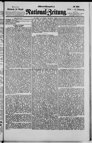 Nationalzeitung on Aug 20, 1879