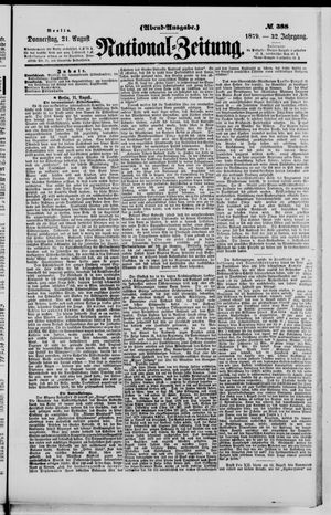 Nationalzeitung vom 21.08.1879