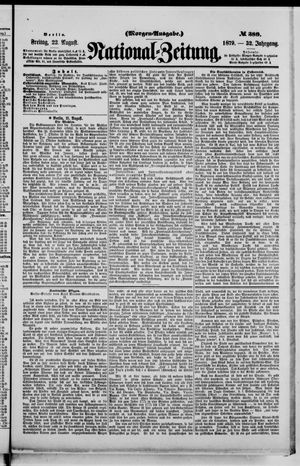 Nationalzeitung on Aug 22, 1879