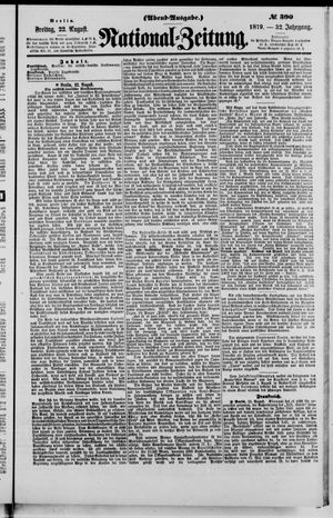 Nationalzeitung on Aug 22, 1879