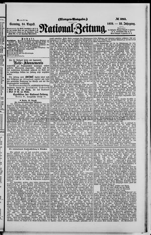 Nationalzeitung vom 24.08.1879